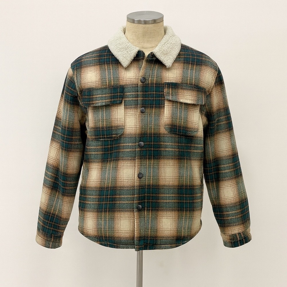 Plaid Sherpa-Lined Jacket for Men
